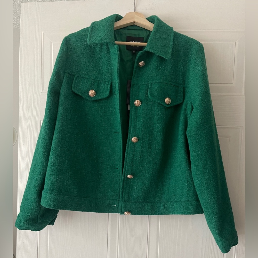 Only Green Bomber Jacket